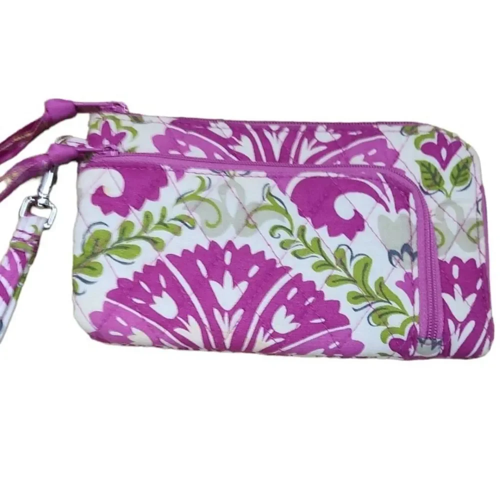 Vera Bradley Julep Tulip Purple Wristlet - Picture 1 of 8